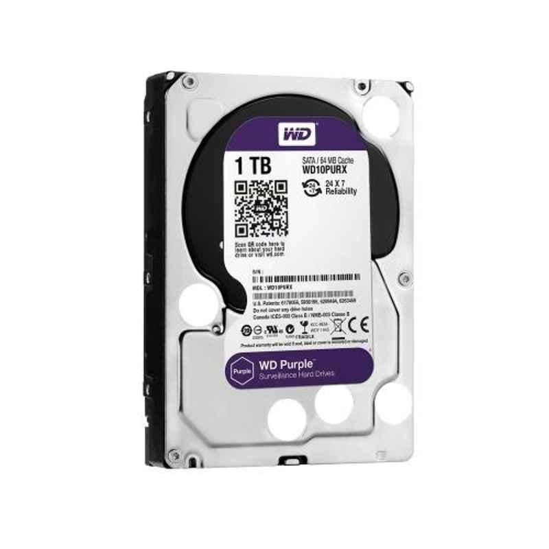 Western Digital Purple 1TB SATA Surveillance Hard Disk Drive, WD10EZEX
