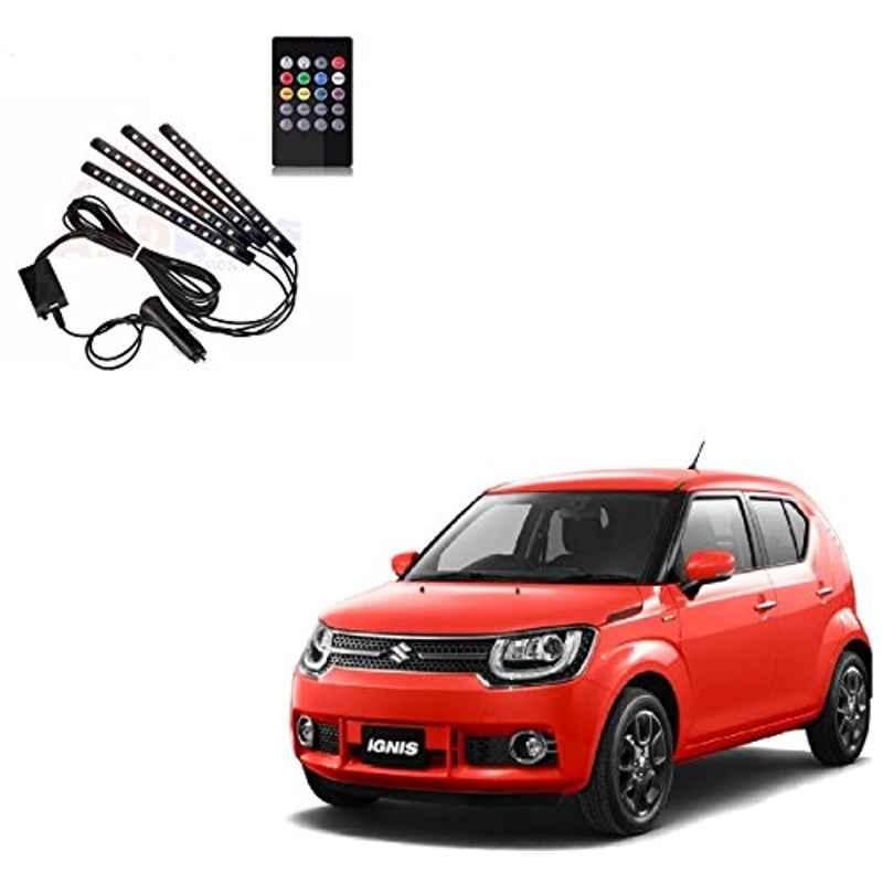 Kozdiko 48 LED 12V RGB Music Controlled Car Interior Atmosphere Light Kit without Sound Active Function & Wireless Remote Control for All Cars