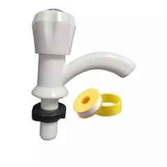 Fastgear PVC White Chrome Finish Bib Tap, FG2758
