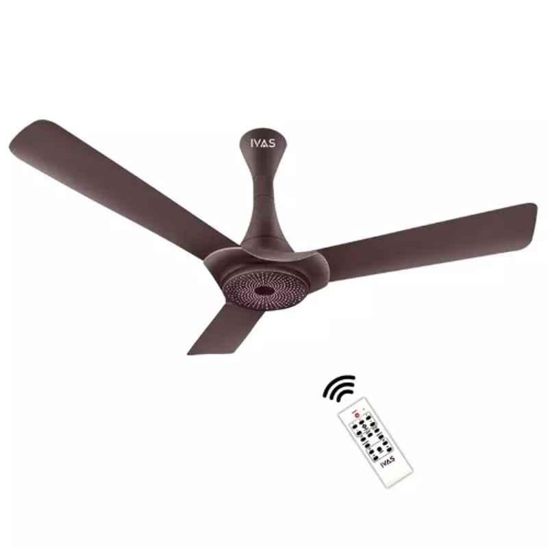 IVAS Magnus 32W 360rpm Espresso Brown BLDC Ceiling Fan with RF Remote Control & 5 Years Warranty, IMA8482800MEBRN, Sweep: 1200 mm