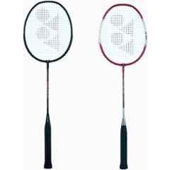 Yonex ZR-100 Light & GR-303I 85g Red & Black Strung Badminton Racquet (Pack of 2)