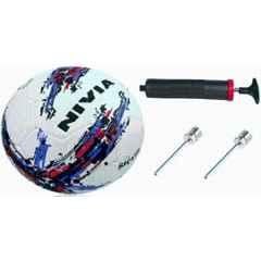 Nivia 3, 'Storm' Football (White) ,One Pump, & Two Needle- Football, Size: 5 (Standard Multicolour)
