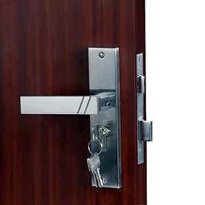 Voltizi ‎Sierra 8 inch ‎Stainless Steel ‎Matt Finish Mortise Main & Bedroom Lock Set