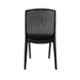 Diya Beeta Black Solid Back Cushion Plastic Chair without Arm