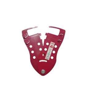Lukko 6 Holes ABS Red Flexible LOTO Safety Lockout Hasp, Jaw Size: 20 mm, LS-H68