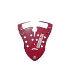 Lukko 6 Holes ABS Red Flexible LOTO Safety Lockout Hasp, Jaw Size: 20 mm, LS-H68