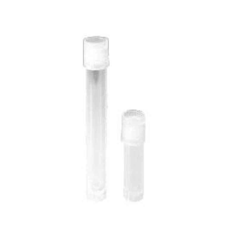 Axiva 2ml Milky White PP Storage Vial with External Thread & O Ring Screw Cap, 014002 O (Pack of 500)