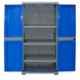 Cello Novelty 37x59.3x122.5cm Plastic Blue & Grey 2 Doors Cupboard