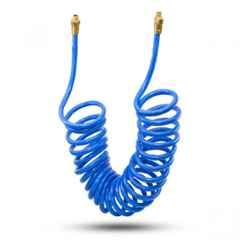 Avagard 6mm 8m Polyurethane Blue Recoil Air Hose with Fitting, ZAPUR0608