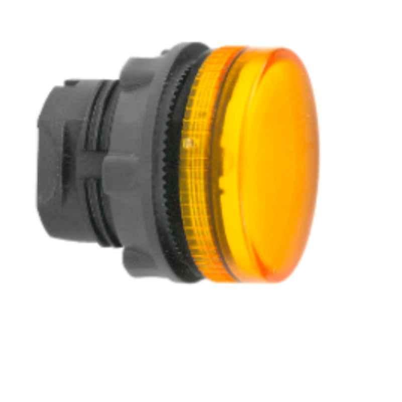 Schneider Harmony 22mm Orange Grooved Lens Pilot Light Head for Integral LED, ZB5AV05S