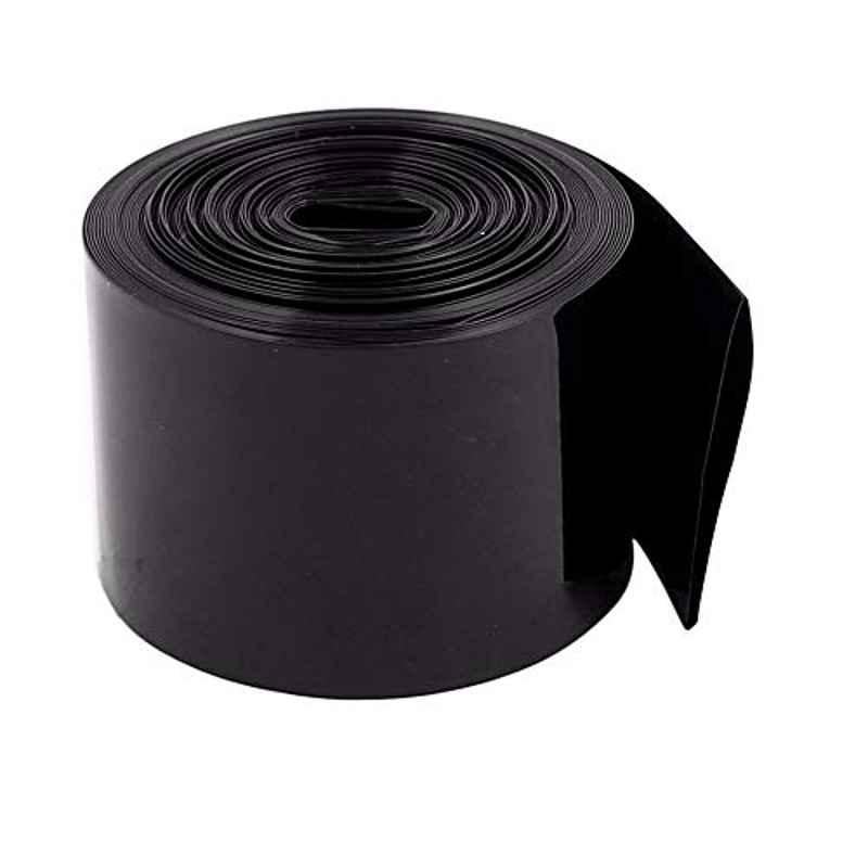 30mmx2.2m PVC Black Heat Shrink Tube Black for 18650 Battery Pack Insulation