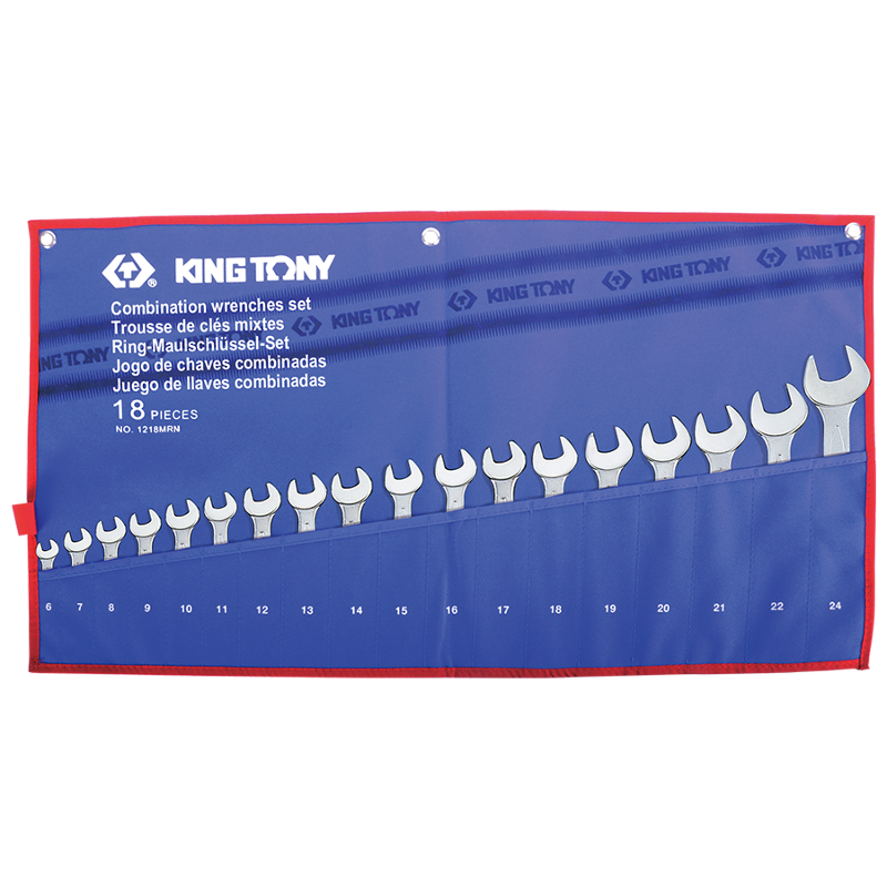 King Tony 18 PCS Combination Wrench Set, 1218MRN
