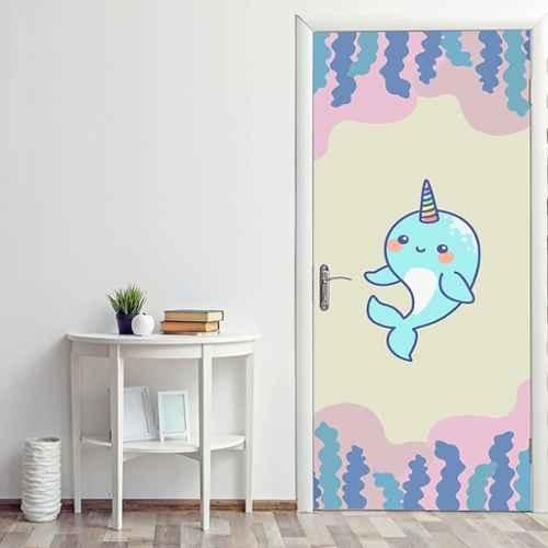 Buy Asian Paints EzyCR8 213x84cm Vinyl Baby Shark Design Self Adhesive Door  Mural, HPCA25460 Online At Best Price On Moglix