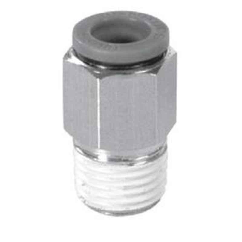 Janatics 1/8 Inch Straight Connector with Male Thread
