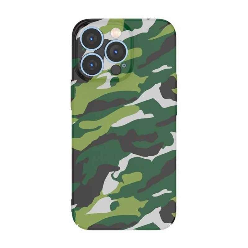Green Lion 6.1 inch Camouflage Rainbow PC Case for iPhone 13 Pro, GNCAMOC13PBK
