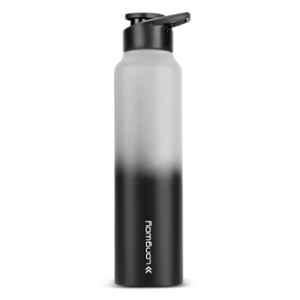 Longway Rush 1 Litre Charcoal Stainless Steel Water Bottle for School, Office, Home, Gym & Travel
