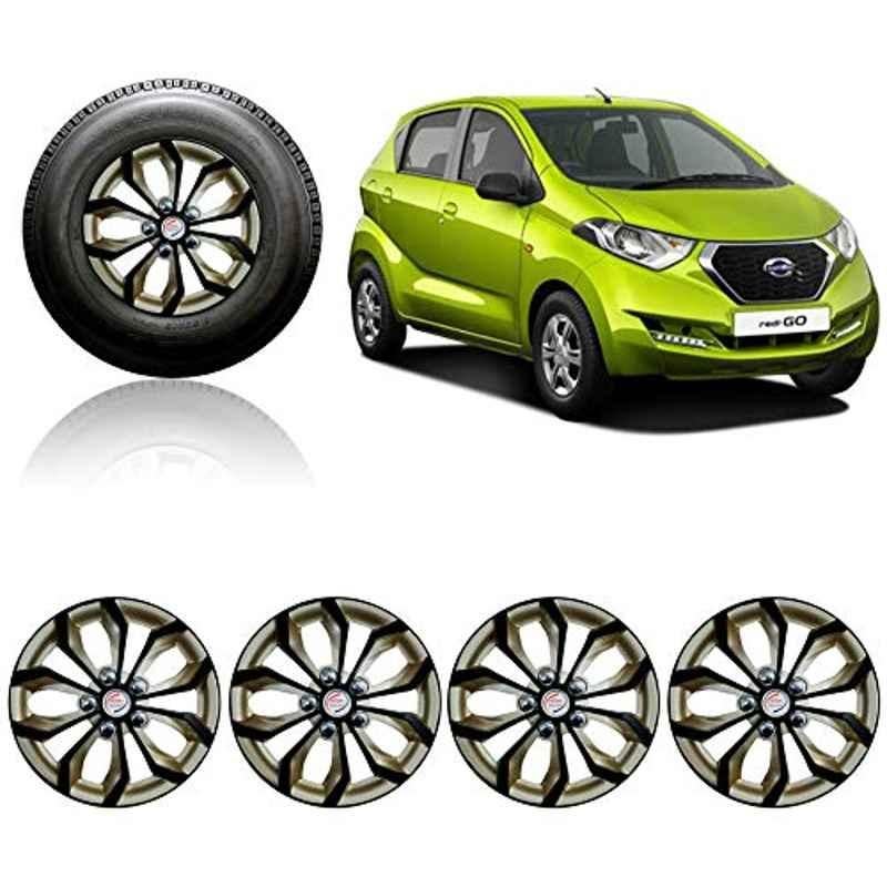 Buy Auto Pearl Pcs 13 inch Golden Black Car Wheel Cover Set