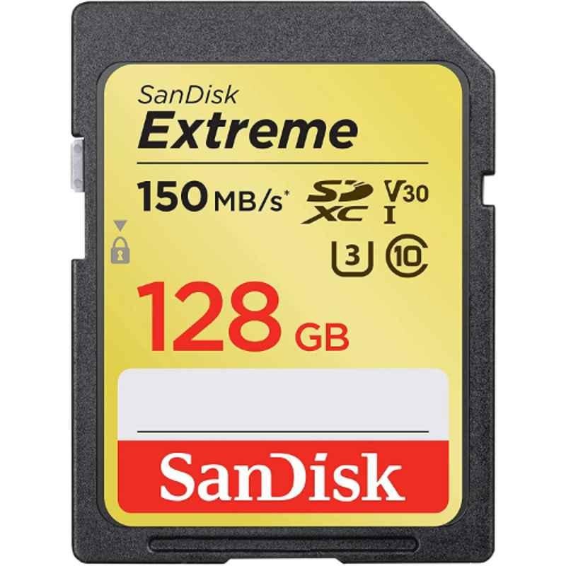 Sandisk Extreme 128GB SDXC Camera Card, SDSDXV5-128G-GNCIN