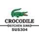 Crocodile 24x18x9 inch Hi Gloss Finish Single Bowl Stainless Steel Kitchen Sink
