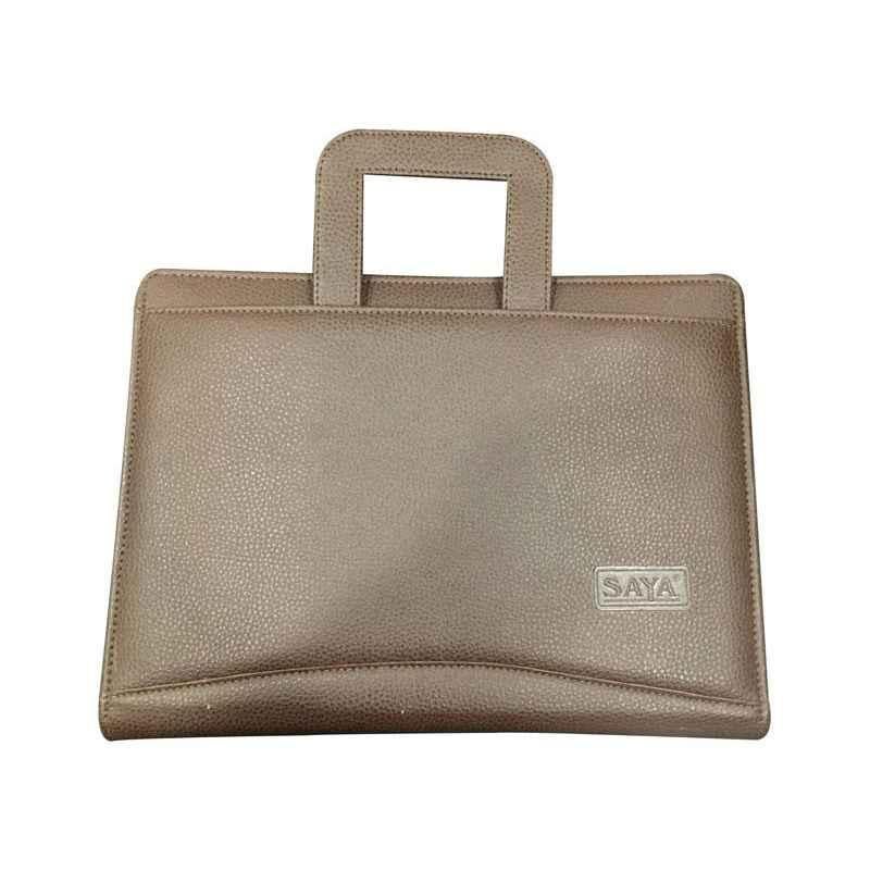 Saya SY848 Brown A4 Hand Bag Portfolio (Pack of 2)