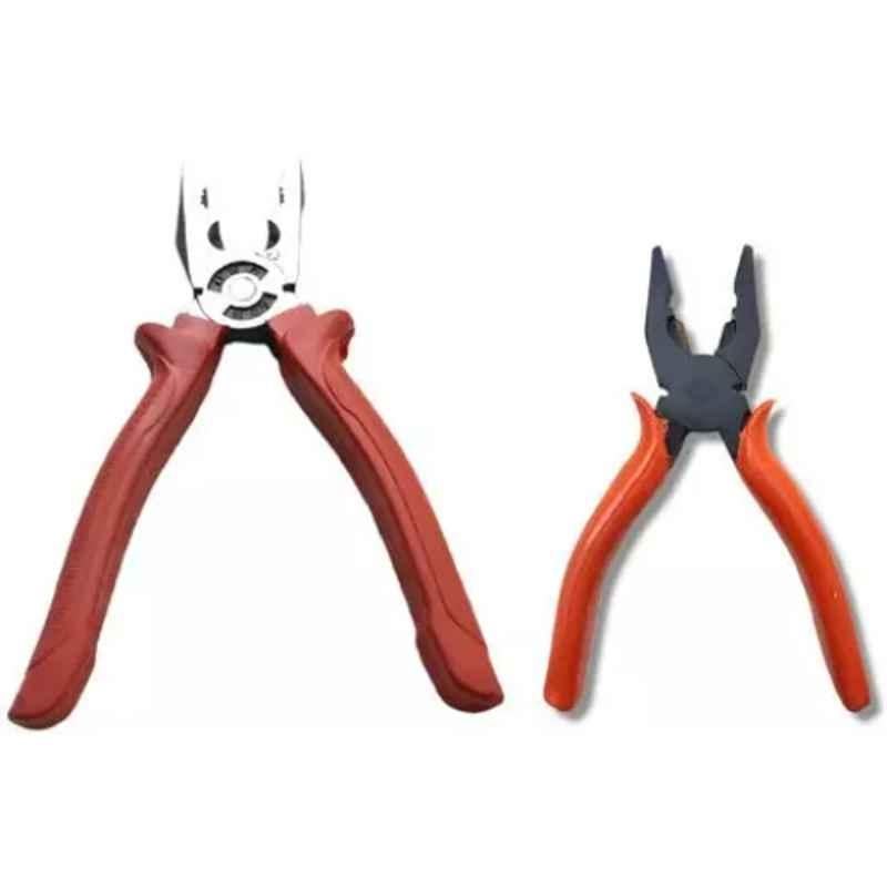 Sky Blue 2 Pcs 7.8 inch Lineman Plier Combo, SBE_PLIER_COMBO_MOD_00982