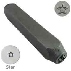 Hammer Man By Mekki's 6mm Carbon Steel Star Shape Jewellery Punch Stamp, HMR-MSP-M09
