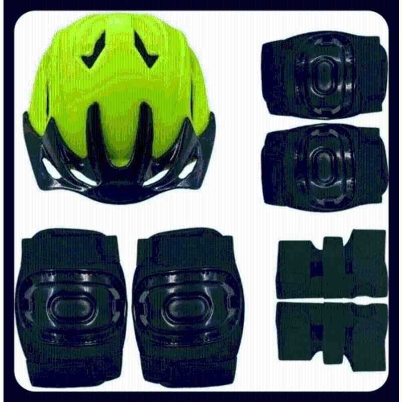 STYRKR Plastic & EVA Foam Green & Black Protective Gear Set for Cycling, Running for Kids, skating Multi Sports (3-8 Yr Cycling KitKIT-814