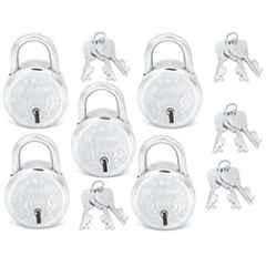 Smart Shophar 50mm Steel Silver x-Premium Padlock, SLK80PD-XPRE-SL50-P5 (Pack of 5)