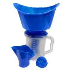 WKM Plastic Blue 3 in 1 Nose Steamer & Vaporizer Nozzle Inhaler Cough Facial Steamer