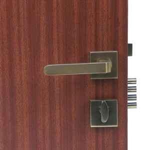 Handle Waala Rose LB-303 60mm Stainless Steel Silver One Side Key Mortise Door Lock Set