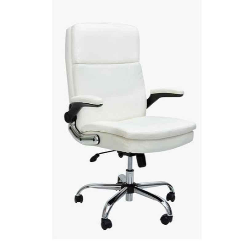 Karnak 12 kg 50x99x50cm Steel & Foam White High Back with Pillow Memory Top Executive Office Chair, KOC854A44