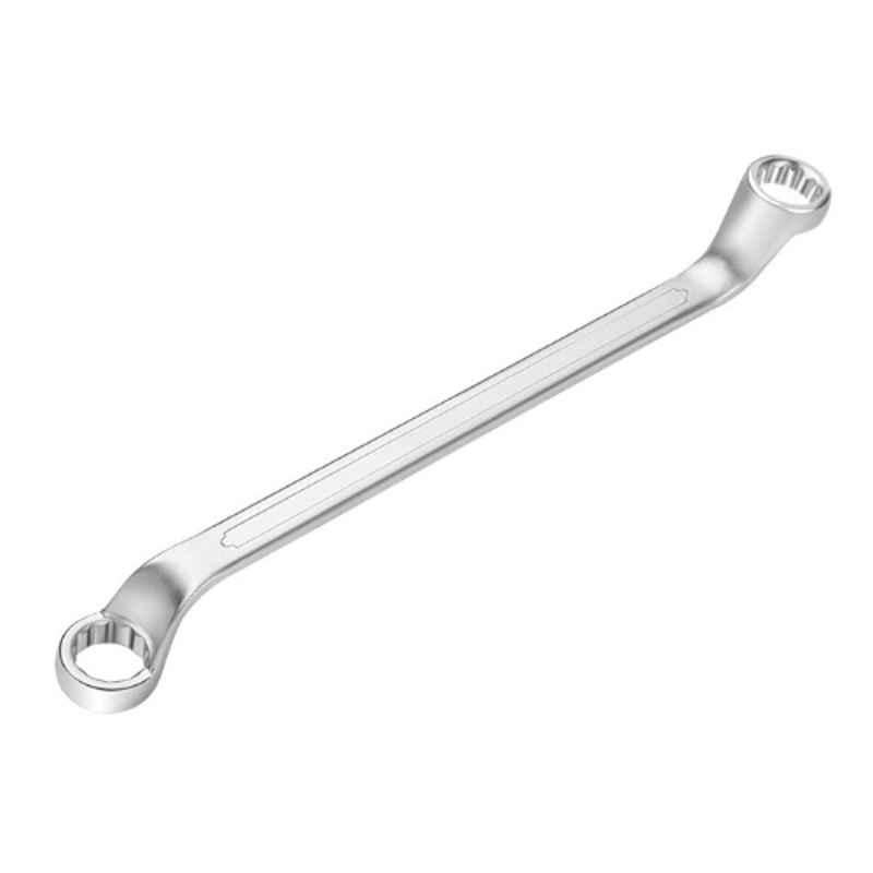 Tolsen 8x9mm CrV Chrome Plated Industrial Double Ring Spanner, 15872