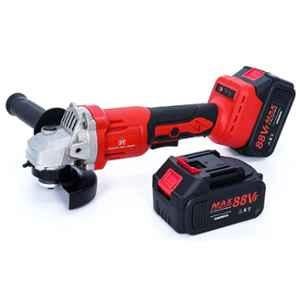 JPT 21V 115mm Brushless Cordless Angle Grinder with 4.0Ah Li-Ion Double Battery & Smart Variable Speed Control