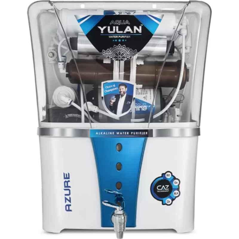 Aqua Yulan Azure 12L ABS White & Blue Copper, Alkaline & Zinc Water Purifier, AY21