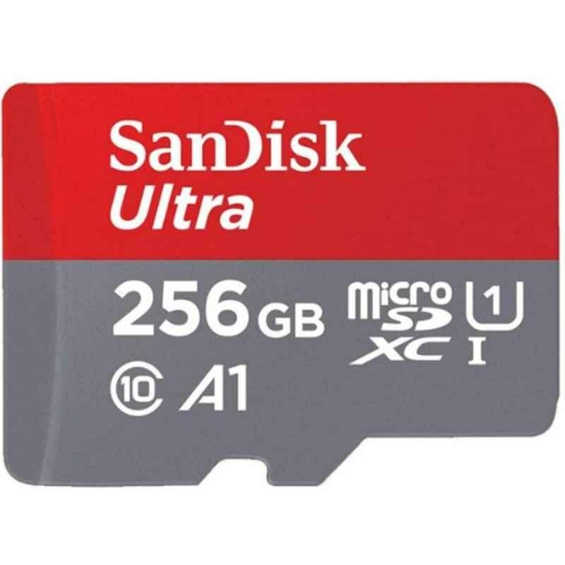 SanDisk Ultra 256GB microSDXC Class 10 A1 UHS-1 Memory Card, SDSQUAR-256G-GN6MN