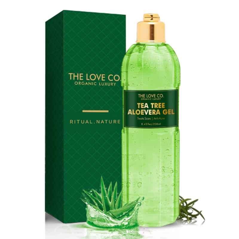 The Love Co. 3121 250ml Tea Tree Aloe Vera Gel for Face, Skin & Hair