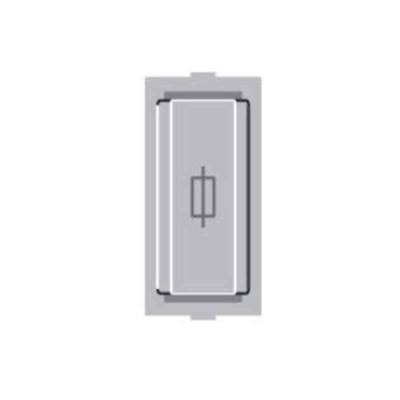 Anchor Roma 10/16A Silver Fuse Unit, 21146S (Pack of 20)