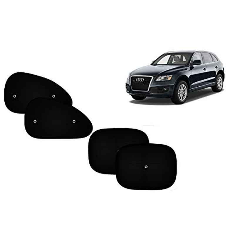 Auto Pearl 4 Pcs PVC & Mesh Black Window Side Sun Shade Set for Audi Q5