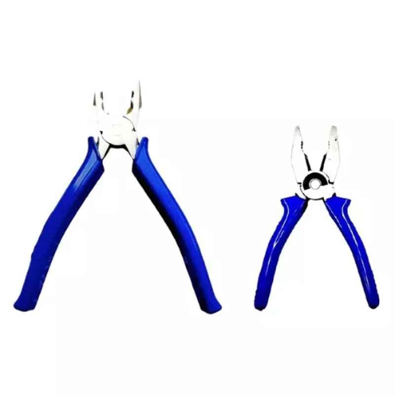 Sky Blue 2 Pcs 7.8 inch Lineman Plier Combo, SBE_PLIER_COMBOS_COMBO_202