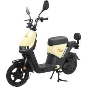 EOX OKO 25kmph 48V Lithium Pastel Yellow & Black Non RTO Electric Scooter, Running Range: 45 km in 1 Charge