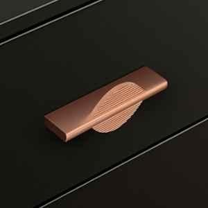 Plantex 96mm Aluminium Rose Gold PVD Finish Pull Cabinet Handle for Home & Office, APS-DTC-5590-RG-96MM