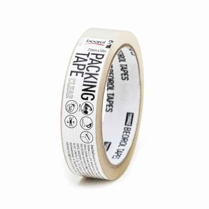 Beorol Packing Tape, S25x50, Acrylic Adhesive, 25 mmx50 m