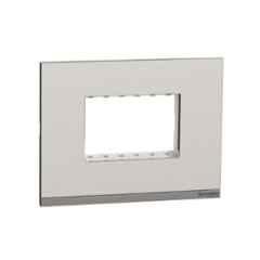 Schneider Electric Unica Pure 3 Module Aluminium Alloy Pewter Grey Cover Plate, UNPCP3M_ML