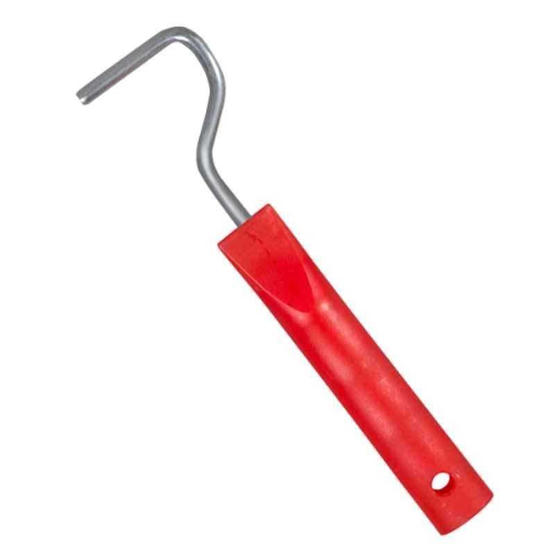 Beorol 5x10cm Galvanized Wire Red Slip on Roller Handle, RR5