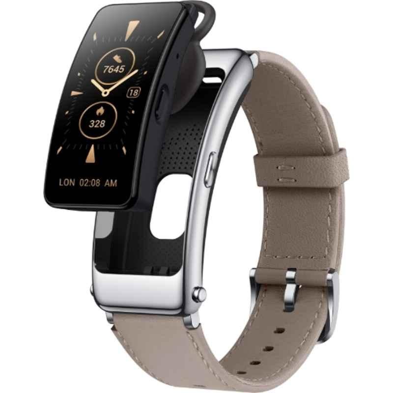 Huawei Talk Band B6 Camellia BT Earphone with Fitness Tracker Leather Strap, HUW-TB-B6-CAM