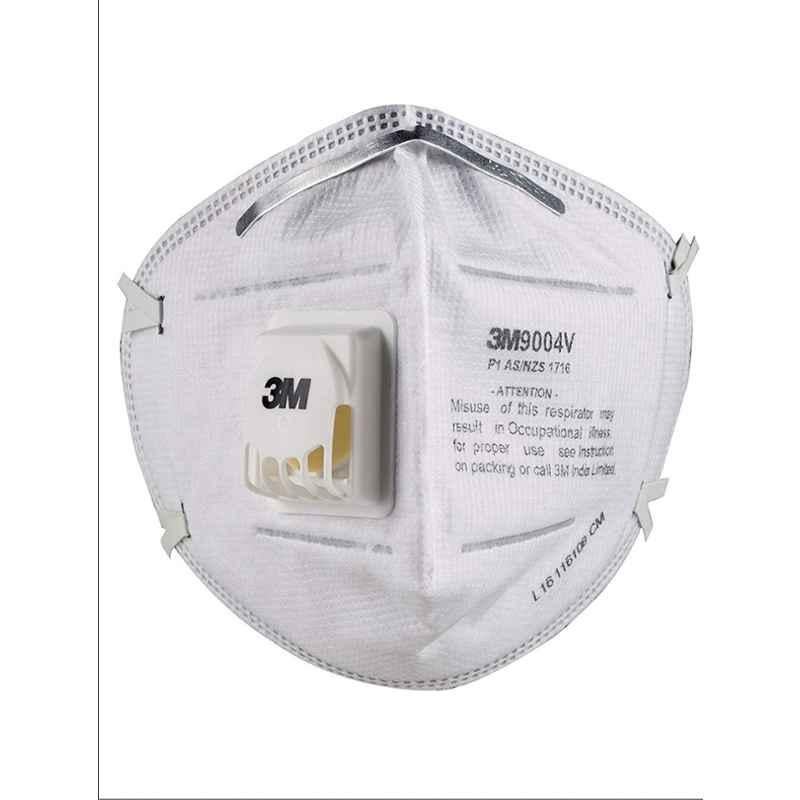 3M P1 9004V Particulate Respirator White Mask (Pack of 15)