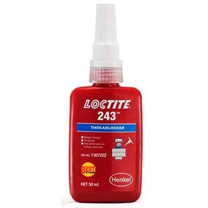 Loctite Genuine Henkel Medium Strength Tolerant Threadlocker Oil (Original Version,243x50ml)