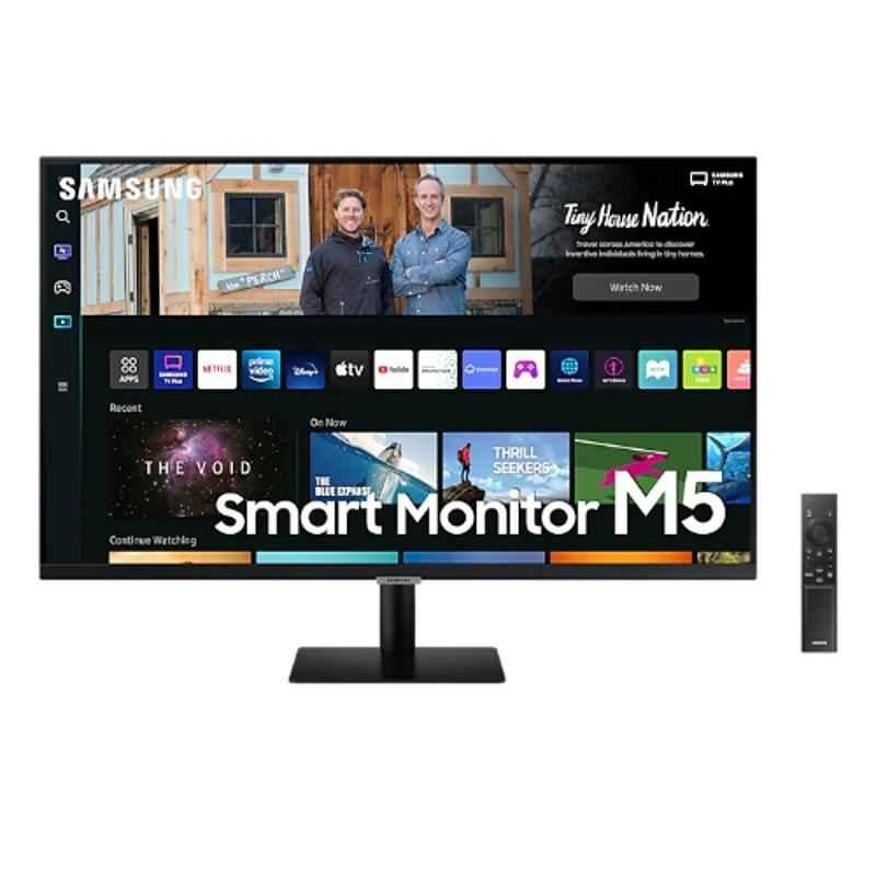 Samsung M5 27 inch FHD VA Panel Black Smart LED Monitor, LS27BM500EWXXL