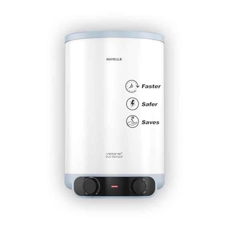 Havells Velora Plus 25 Litre 3000W Plastic White & Blue 5 Star Storage Water Heater