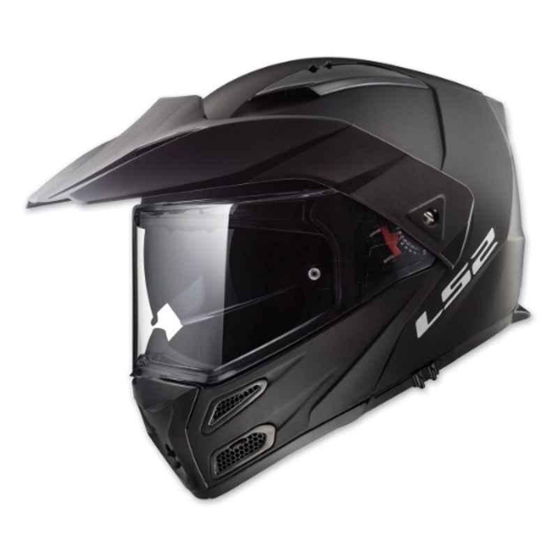 LS2 FF324 Metro Evo Solid Black Full Face Helmet, LS2HFF324MESBMXXL, Size: XXL